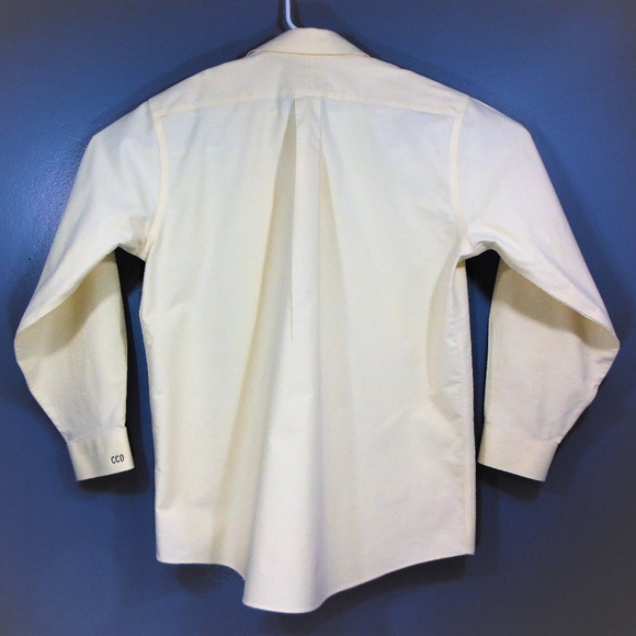 L.L. Bean Shirts Mens Ll Bean Yellow Long Sleeve Oxford Dress Shirt